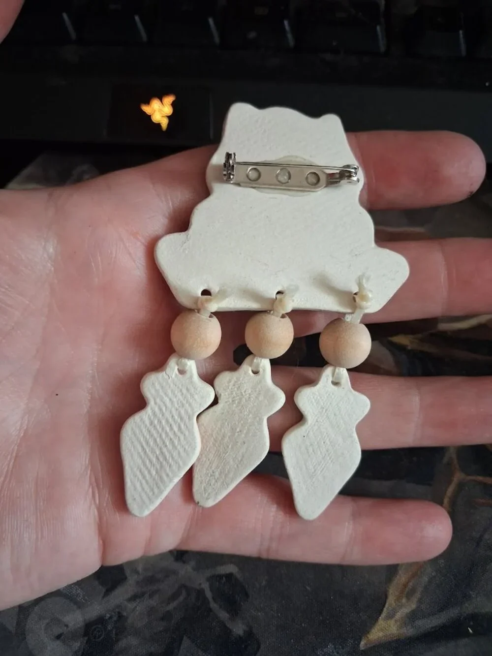 Bunny Farmer brooch